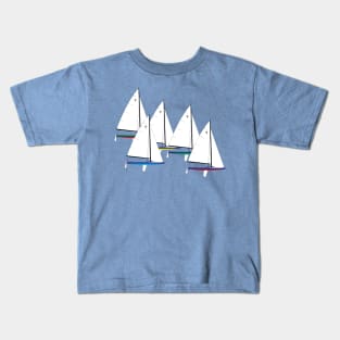 Y-Flyer Sailboats Racing Kids T-Shirt